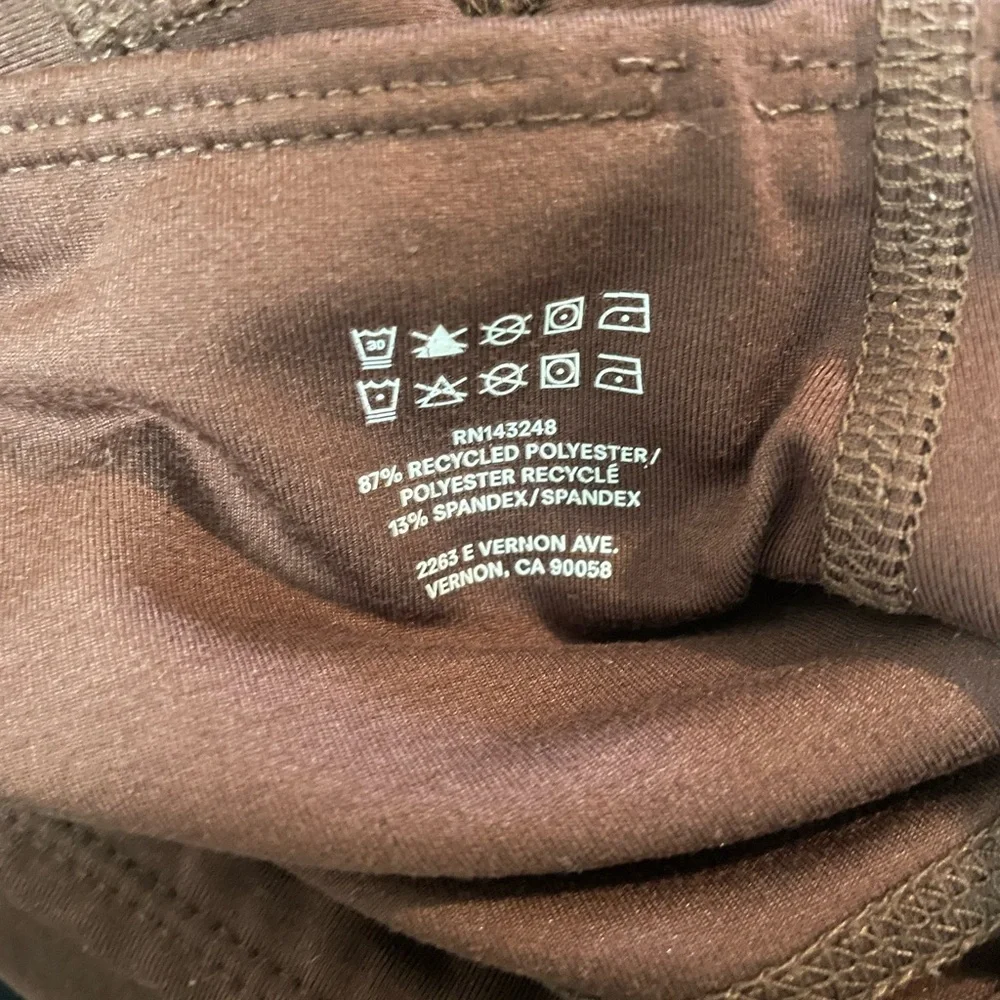 Reformation ecostretch biker short 3” brown - Picture 5 of 5